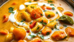 Read more about the article Curry de légumes au lait de coco: A Tasty Vegetarian Dish