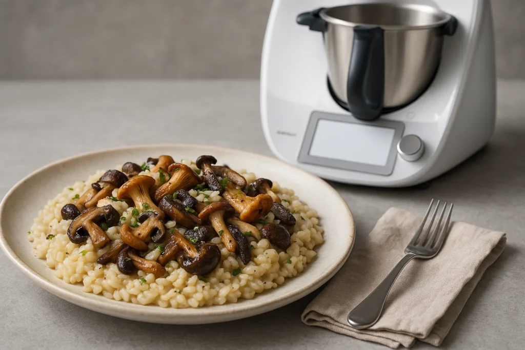 Risotto aux champignons forestiers