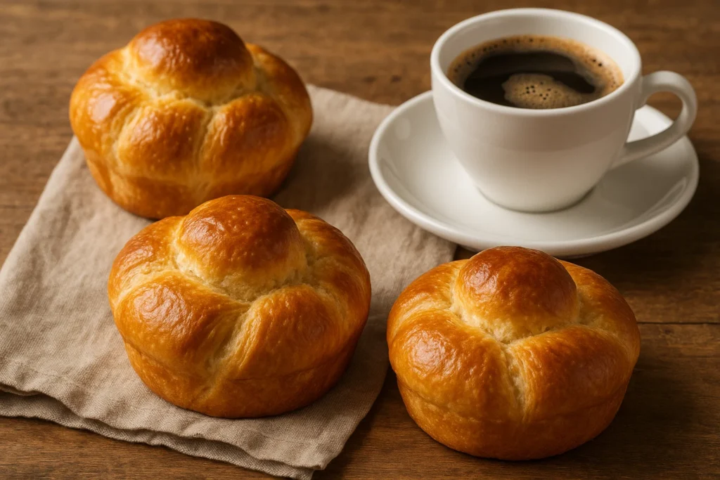 brioches moelleuses avec cofée