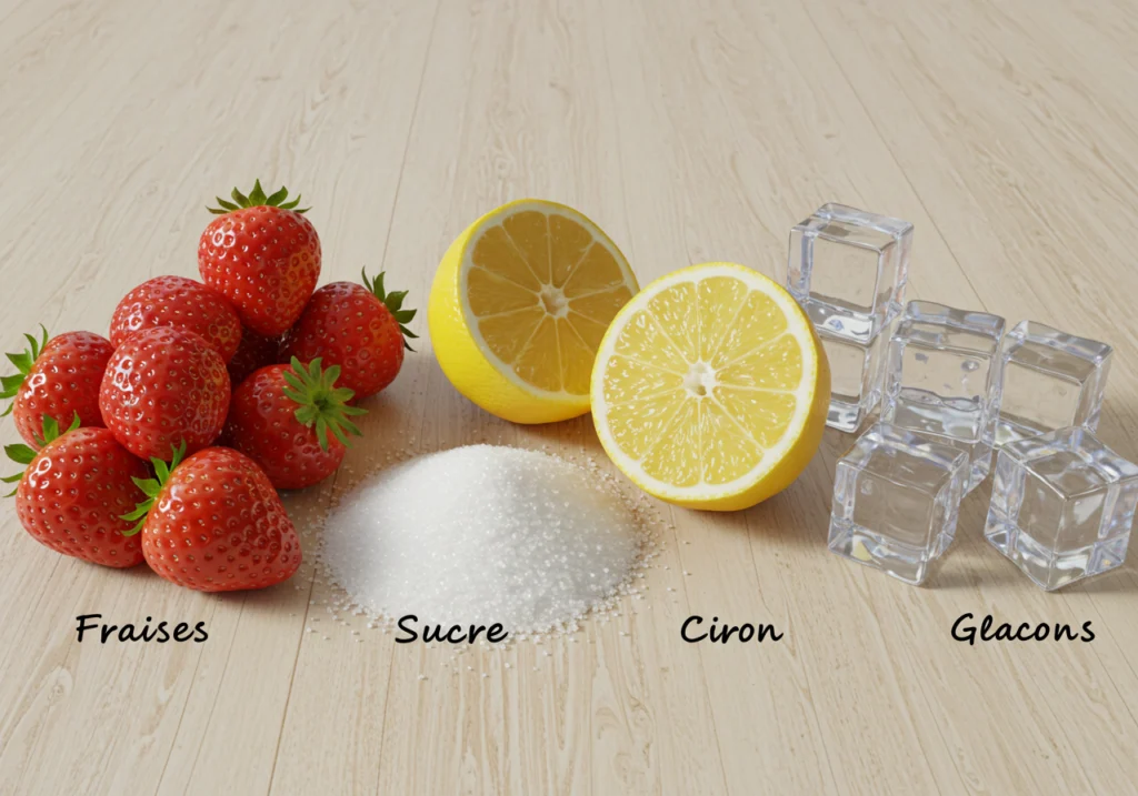 sorbet fraise Thermomix