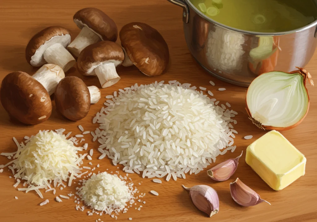 Risotto aux champignons forestiers