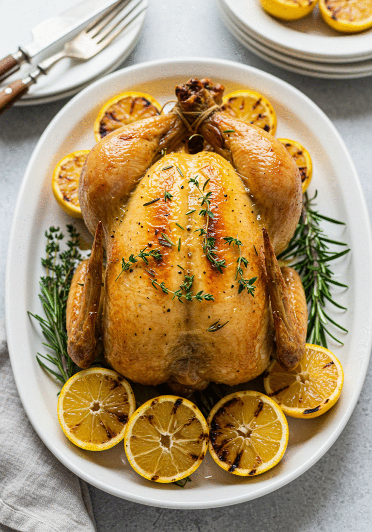 poulet rôti au citron