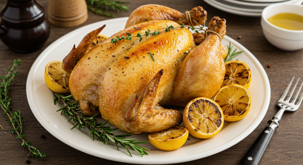 poulet rôti au citron