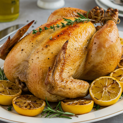 poulet rôti au citron